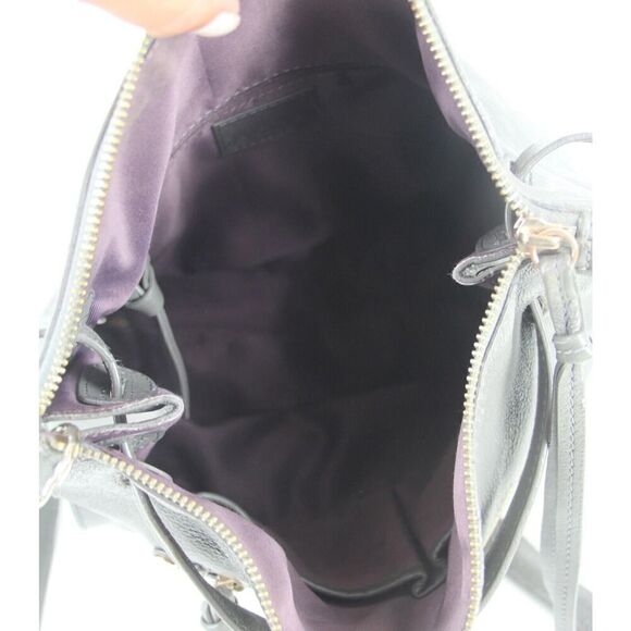 Kooba GRAY GENUINE LEATHER BACKPACK CONVERTIBLE SHOULDER BAG X-BODY PURSE - Picture 11 of 16